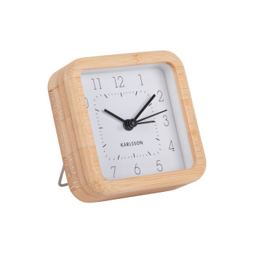 Budík Karlsson KA5924WH Neat Square, 9cm
